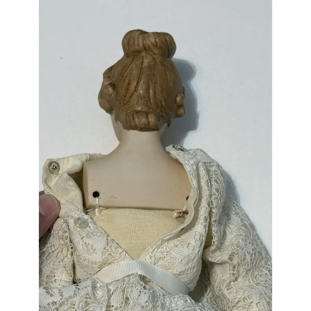 Rare Antique Fancy‎ Parian Bisque China Shoulder Head Doll 16